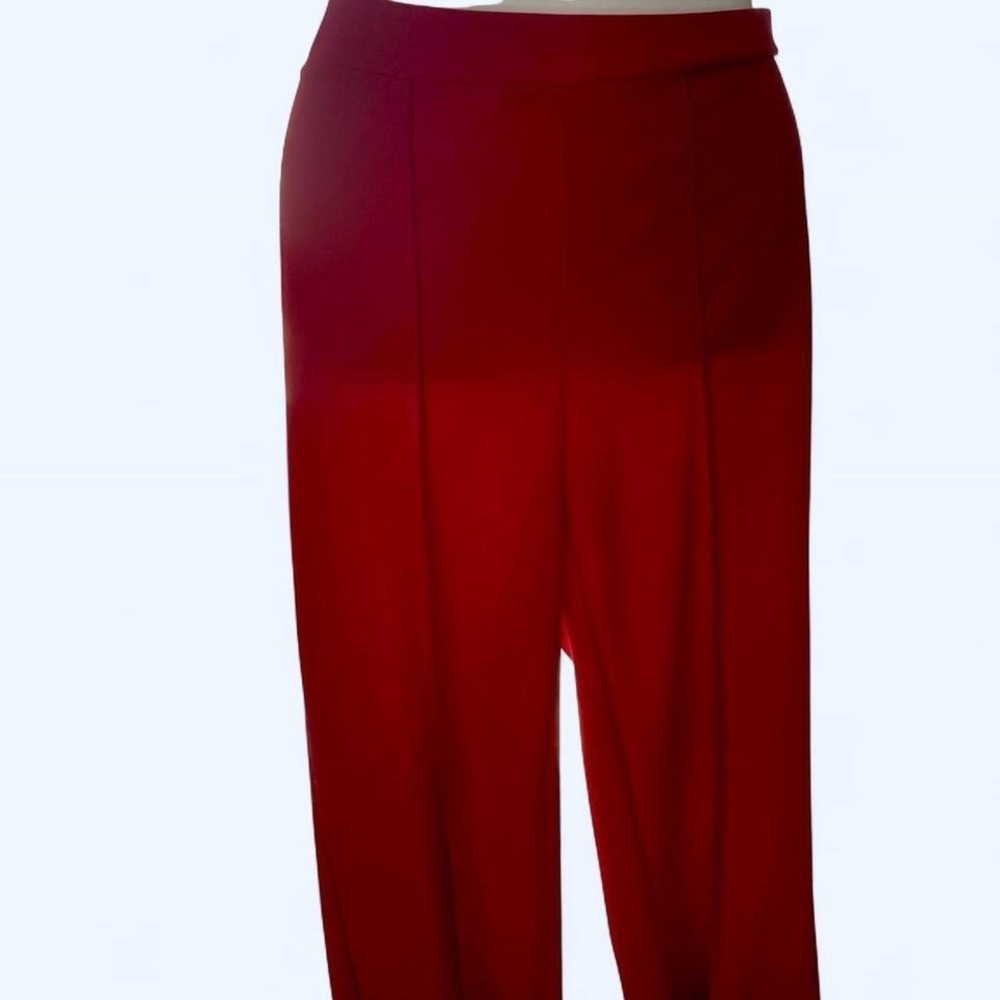 Red Women's Trousers Shein L